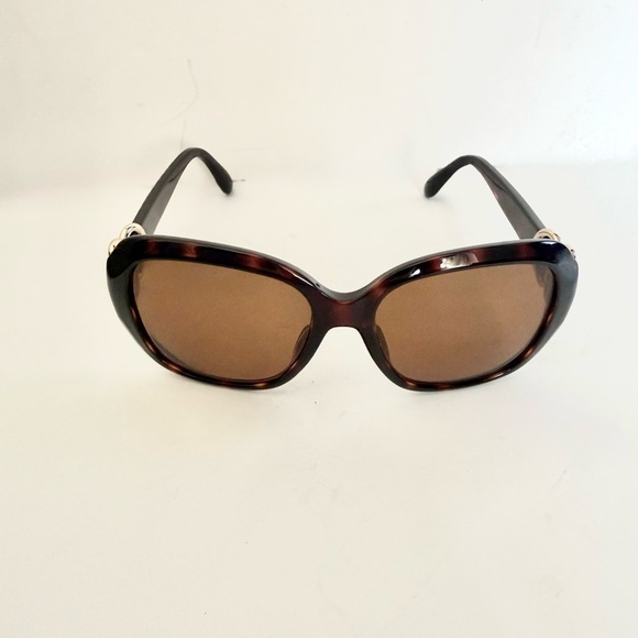 Marc Jacobs mmj306 Silver Heart Round Tortoise Shell Full Rum Sunglasses 54mm main image 6